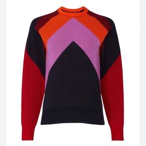 Victoria Beckham Intarsia Chevron Sweater